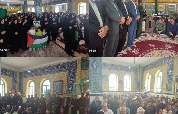 برگزاری مراسم گرامیداشت یاد رئیس جمهور شهید وهیات همراه در شهر آسمان آباد.