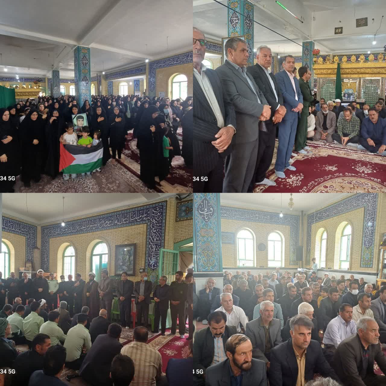 برگزاری مراسم گرامیداشت یاد رئیس جمهور شهید وهیات همراه در شهر آسمان آباد.
